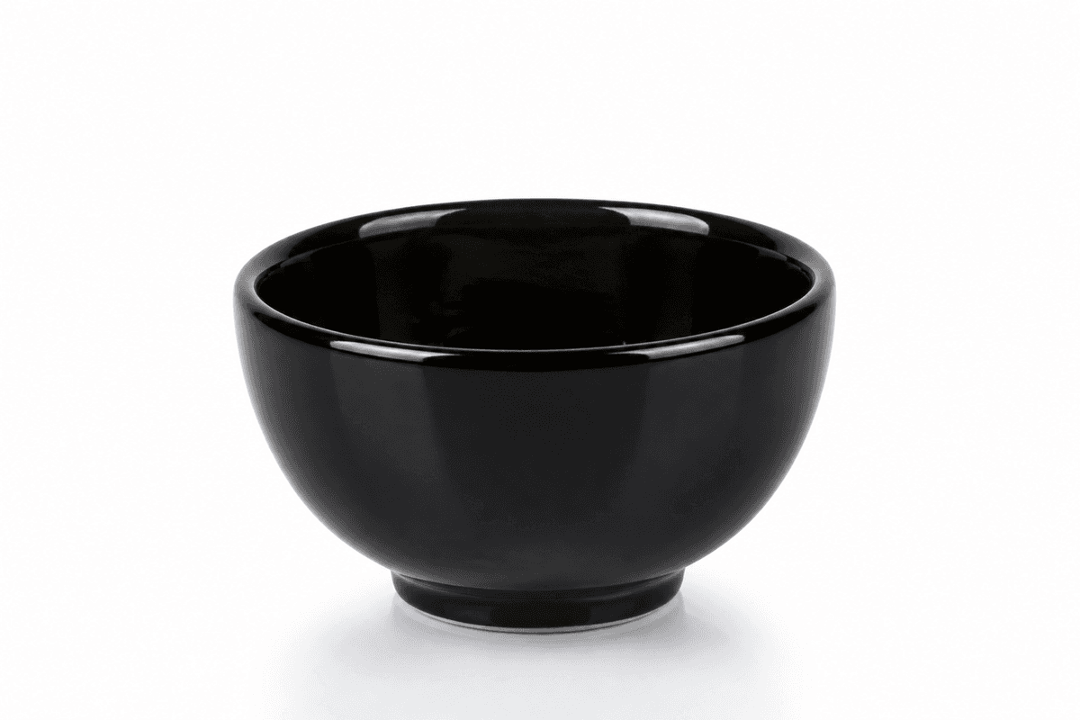 Ink-Jade Black Glaze Tea Cup