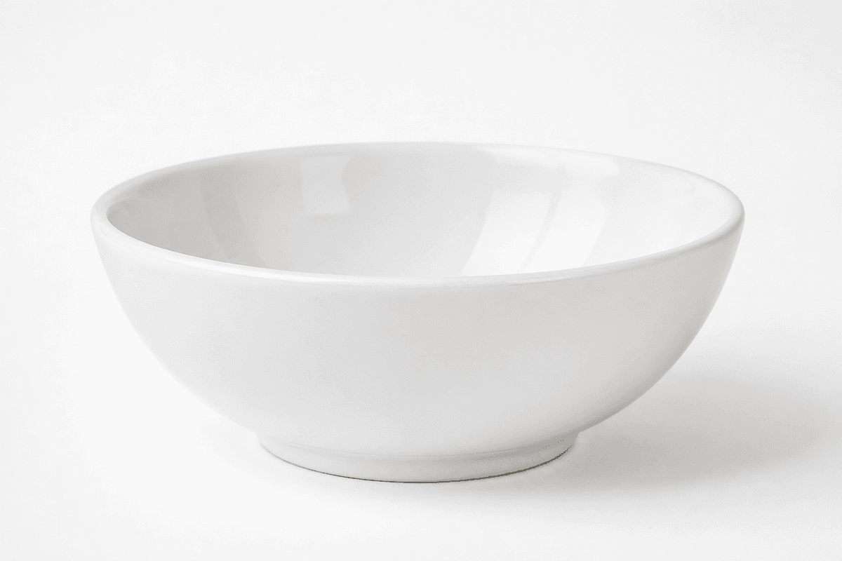 Bright White Soup Bowl